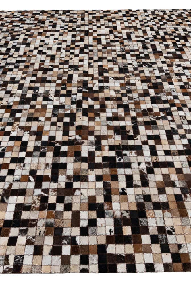 8' 2 x 10' Cowhide Leather Rug