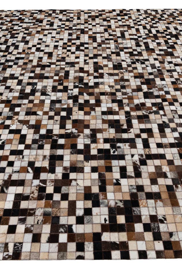 Detail image of 8' 2 x 10' Cowhide Leather Rug