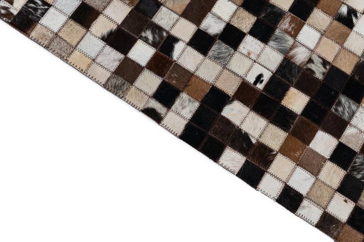 Detail image of 8' 2 x 10' Cowhide Leather Rug