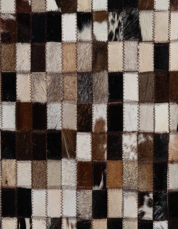 Detail image of 8' 2 x 10' Cowhide Leather Rug