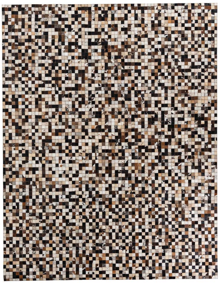 Detail image of 8' 2 x 10' Cowhide Leather Rug