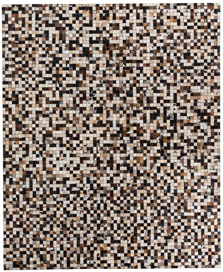 Detail image of 8' 2 x 10' Cowhide Leather Rug