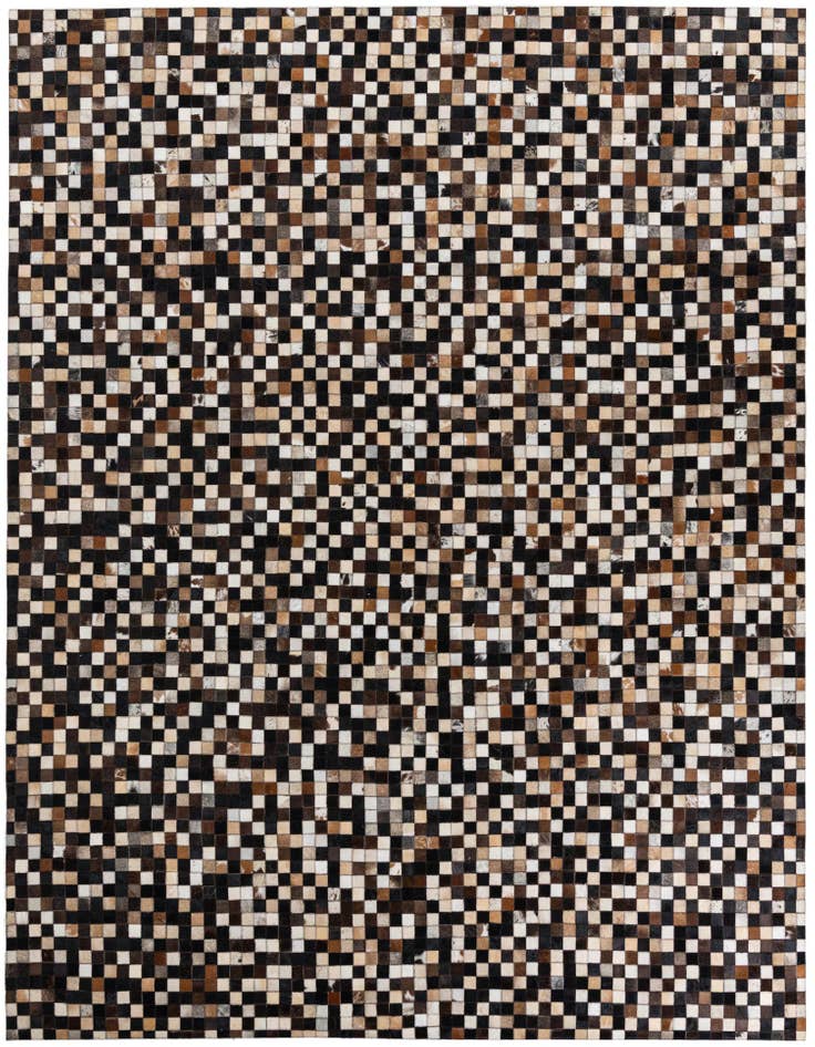 Detail image of 8' 2 x 10' Cowhide Leather Rug