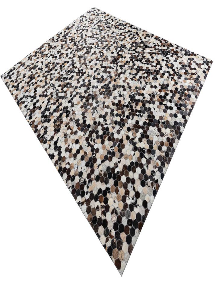 Detail image of 7' 10 x 9' 8 Cowhide Leather Rug