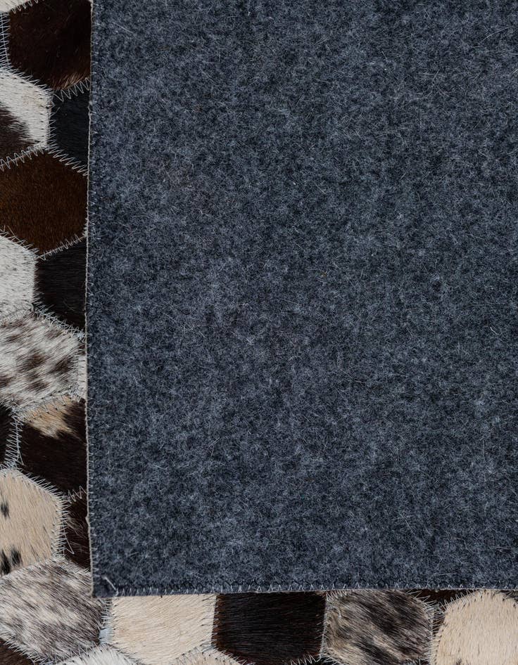 Detail image of 7' 10 x 9' 8 Cowhide Leather Rug