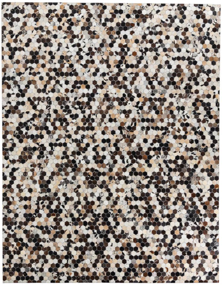 Detail image of 7' 10 x 9' 8 Cowhide Leather Rug