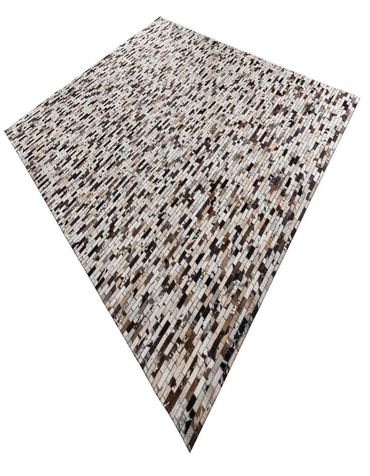 Detail image of 8' 1 x 9' 9 Cowhide Leather Rug
