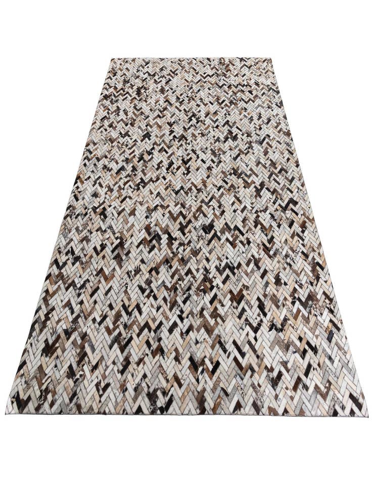 Detail image of 8' 2 x 10' Cowhide Leather Rug