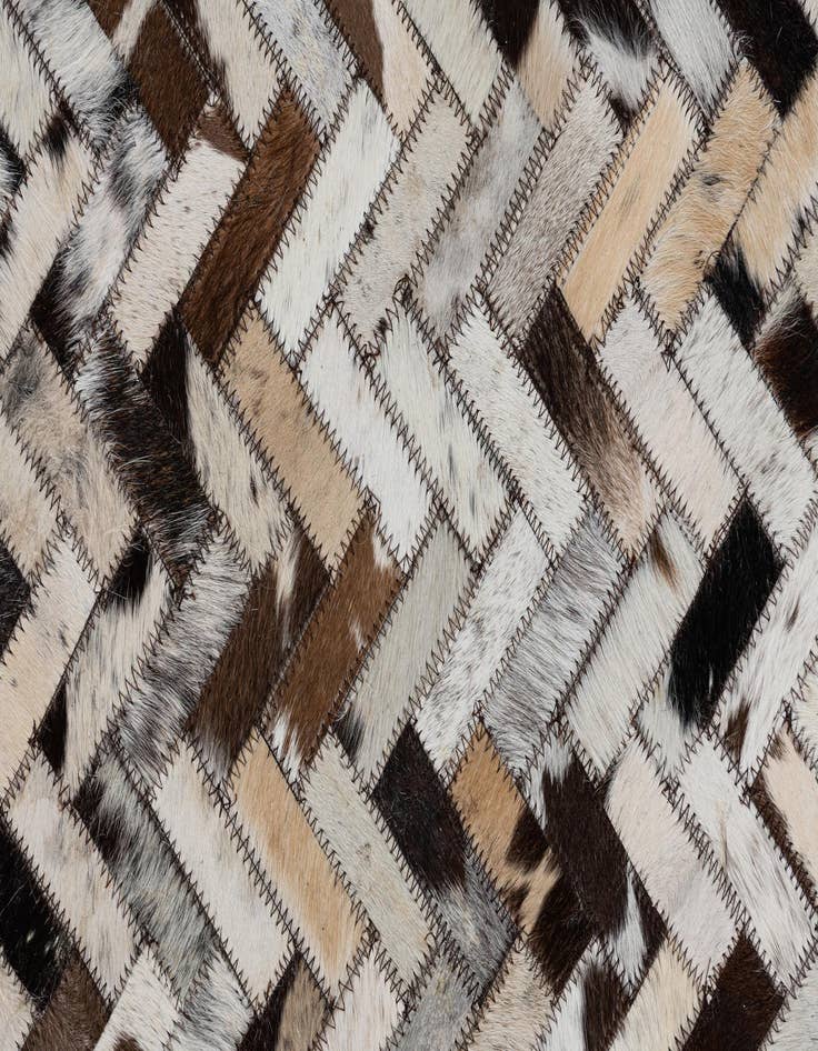 Detail image of 8' 2 x 10' Cowhide Leather Rug