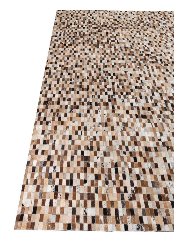 8' x 9' 10 Cowhide Leather Rug