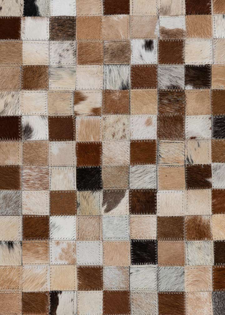 8' x 9' 10 Cowhide Leather Rug