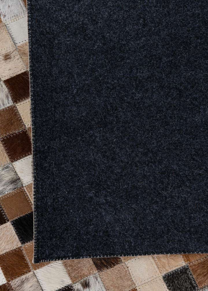 8' x 9' 10 Cowhide Leather Rug