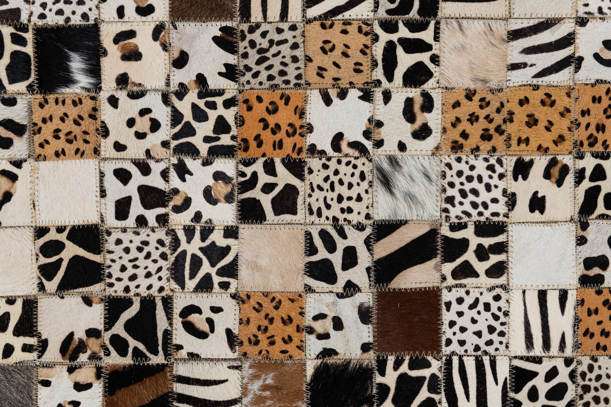 8' x 10' Cowhide Leather Rug