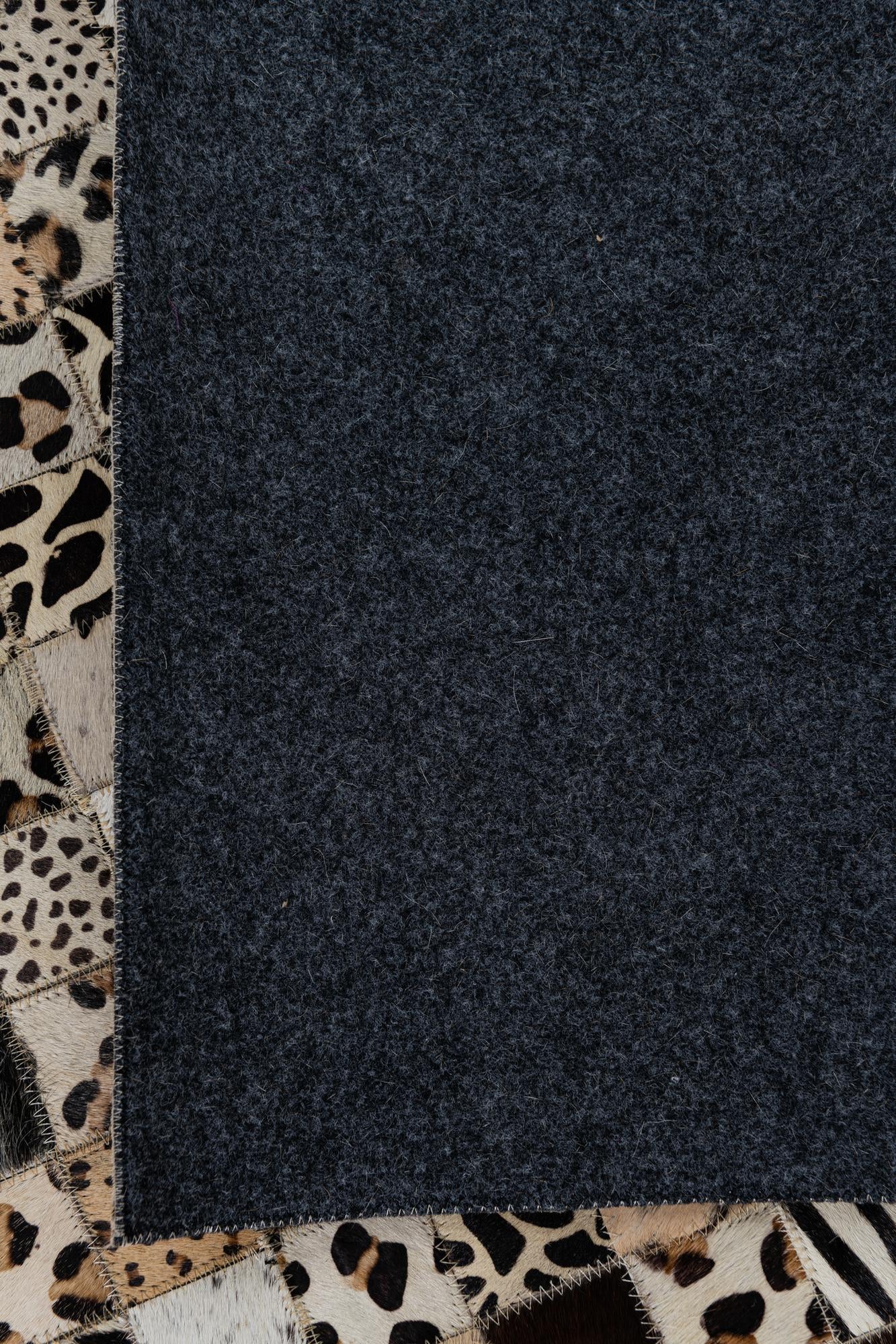 8' x 10' Cowhide Leather Rug
