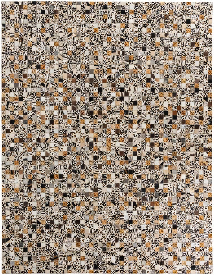 Detail image of 8' x 10' Cowhide Leather Rug