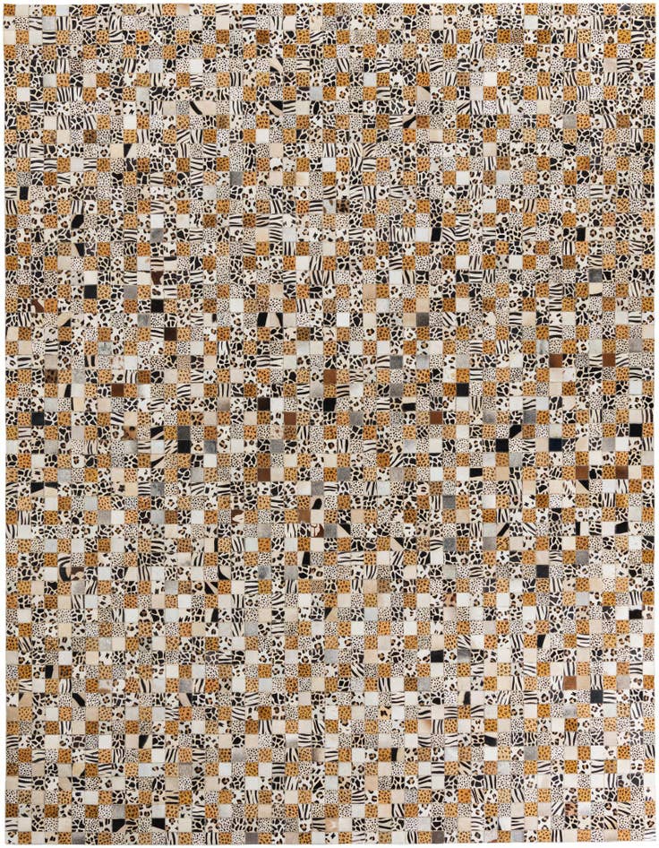 Detail image of 8' 2 x 10' Cowhide Leather Rug