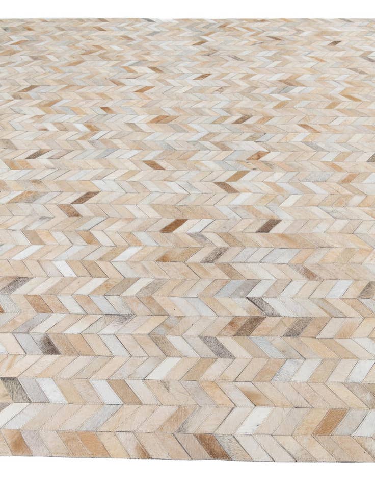 Detail image of 8' 1 x 10' Cowhide Leather Rug