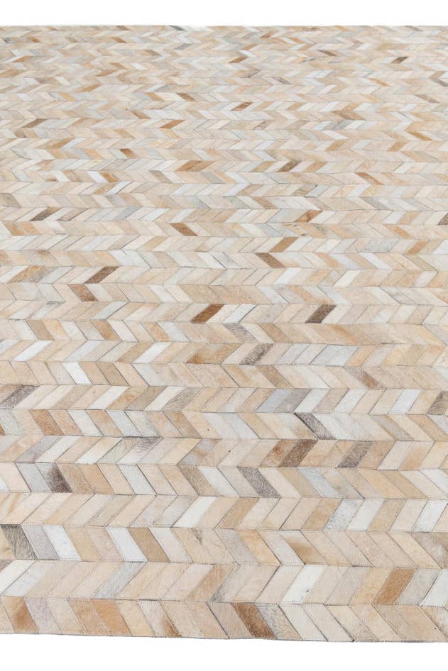 Detail image of 8' 1 x 10' Cowhide Leather Rug