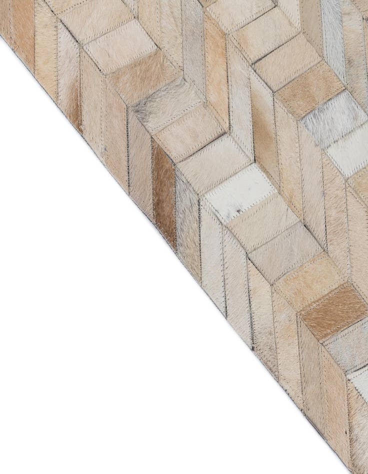 Detail image of 8' 1 x 10' Cowhide Leather Rug