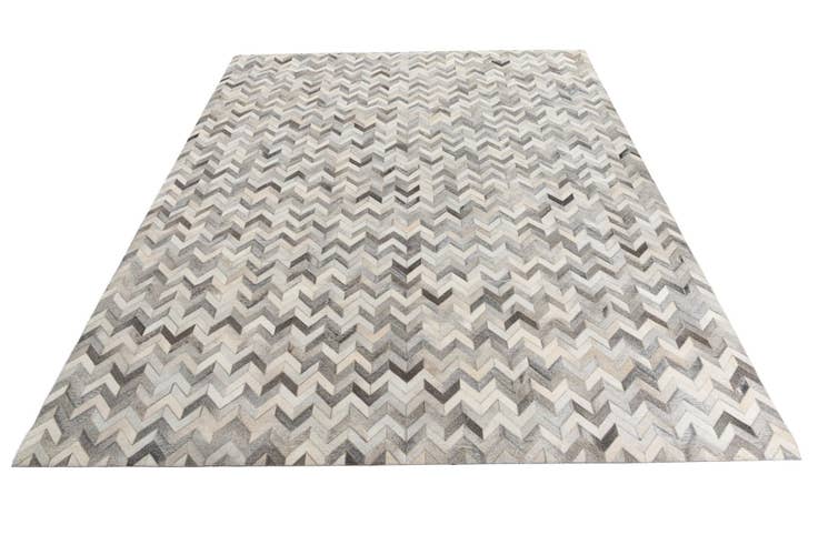 Detail image of 8' 1 x 10' Cowhide Leather Rug