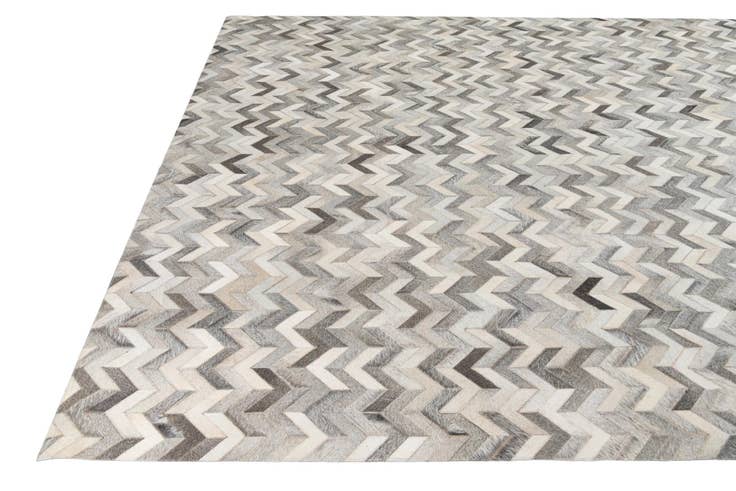 Detail image of 8' 1 x 10' Cowhide Leather Rug