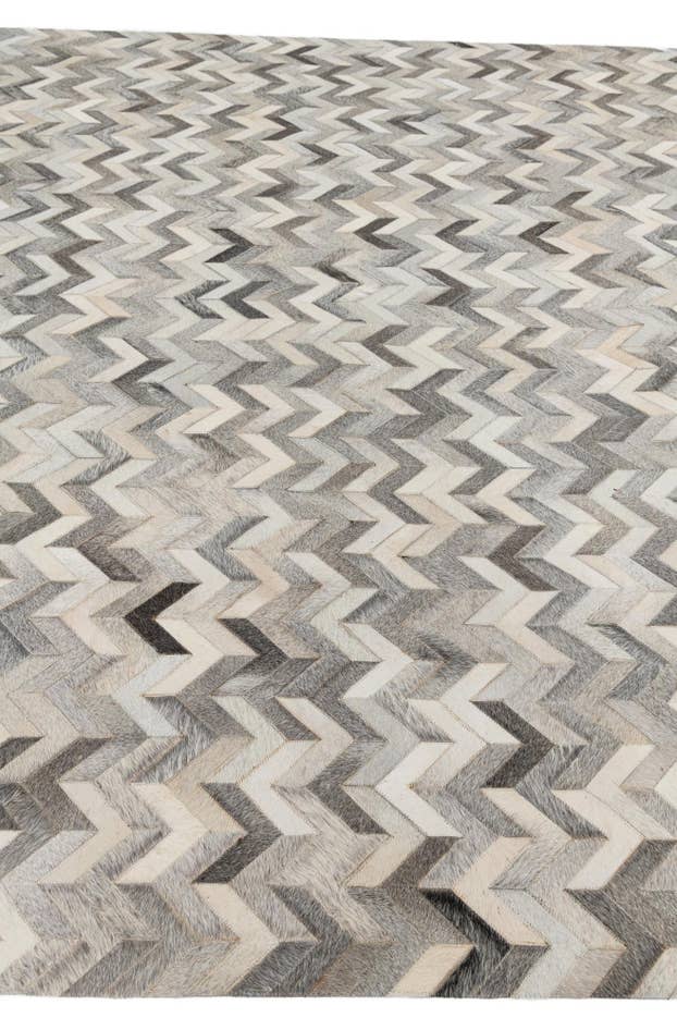 Detail image of 8' 1 x 10' Cowhide Leather Rug