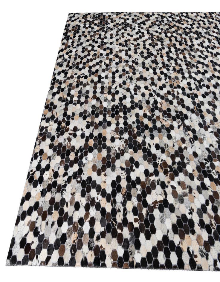 Detail image of 8' x 10' Cowhide Leather Rug