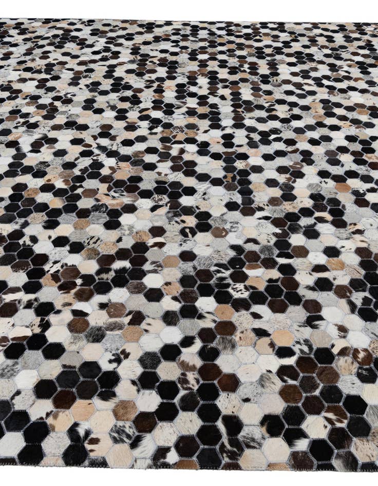 Detail image of 8' x 10' Cowhide Leather Rug