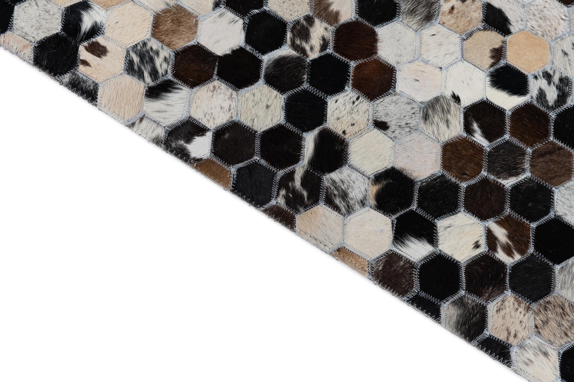 8' x 10' Cowhide Leather Rug