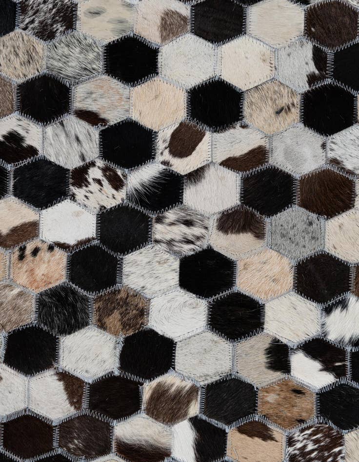 Detail image of 8' x 10' Cowhide Leather Rug