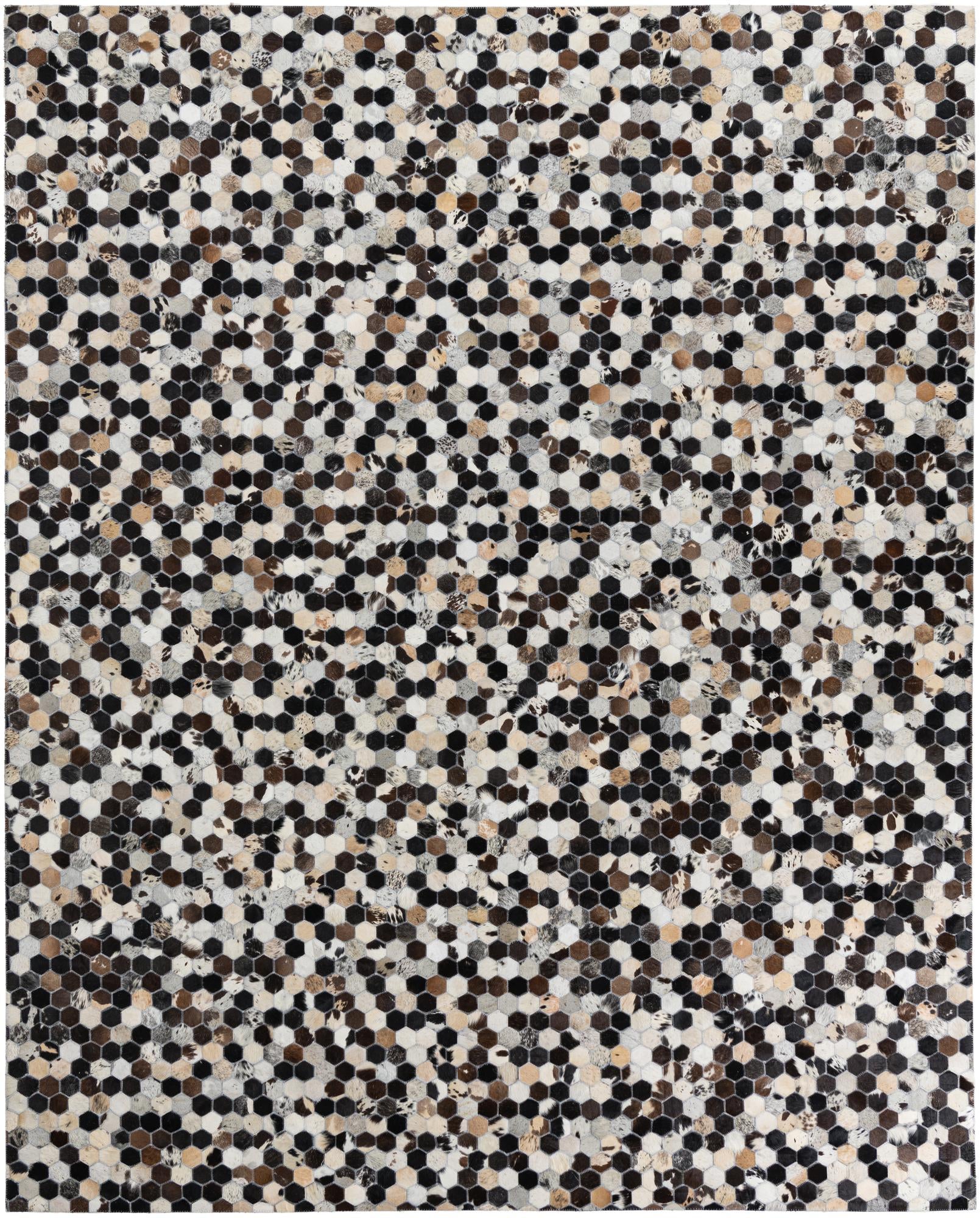 8' x 10' Cowhide Leather Rug