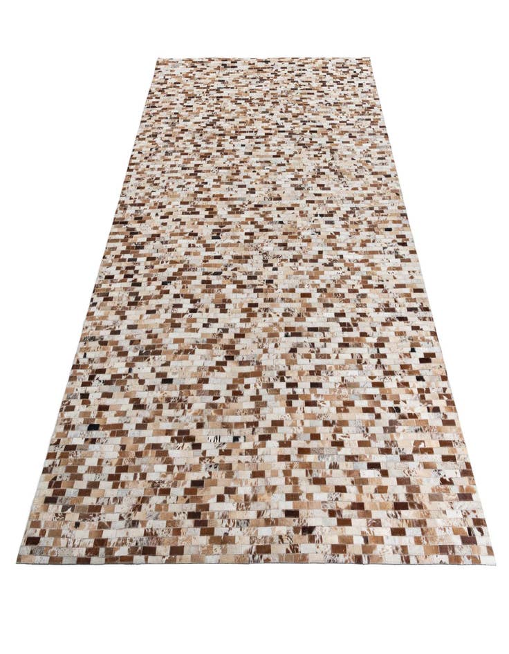 Detail image of 8' 1 x 10' Cowhide Leather Rug