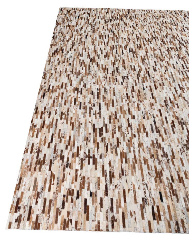 Detail image of 8' 1 x 10' Cowhide Leather Rug