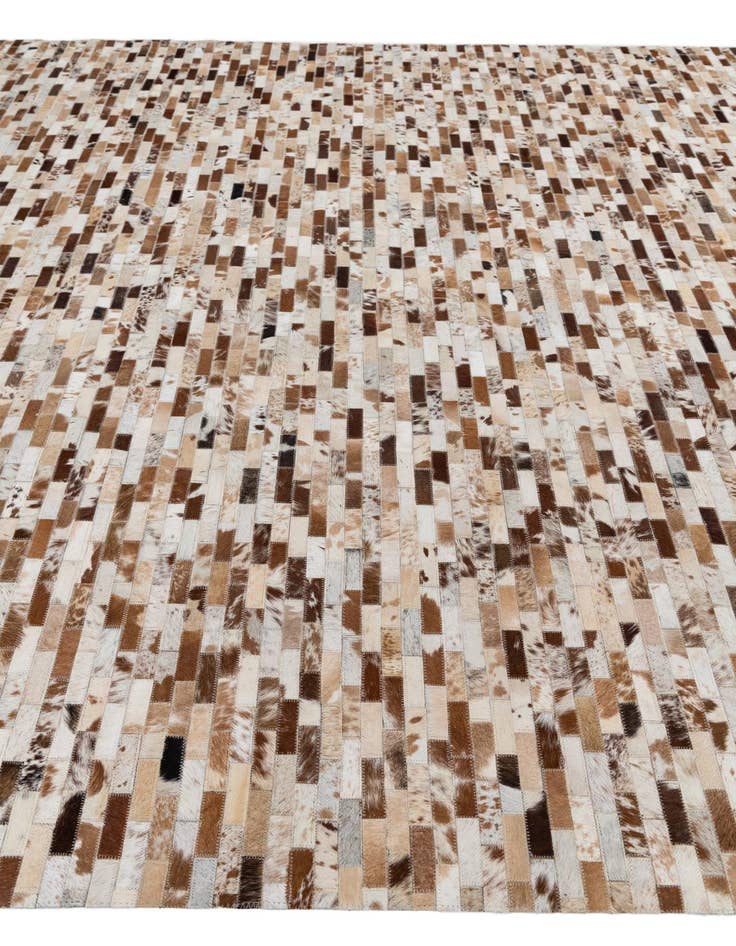 Detail image of 8' 1 x 10' Cowhide Leather Rug