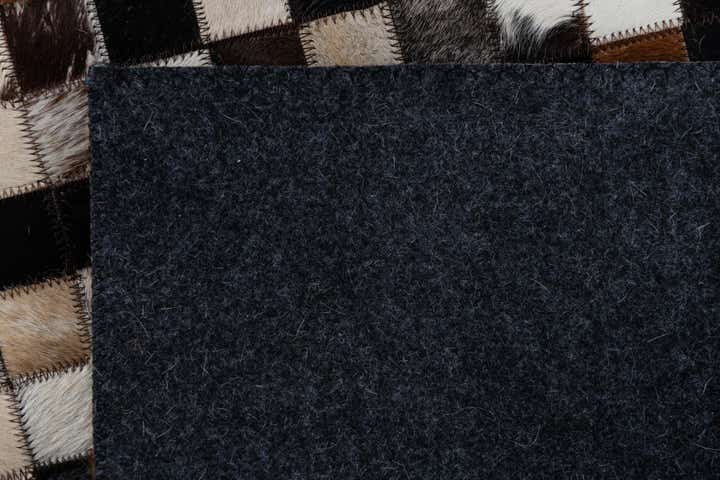 2' 1 x 3' Cowhide Leather Rug