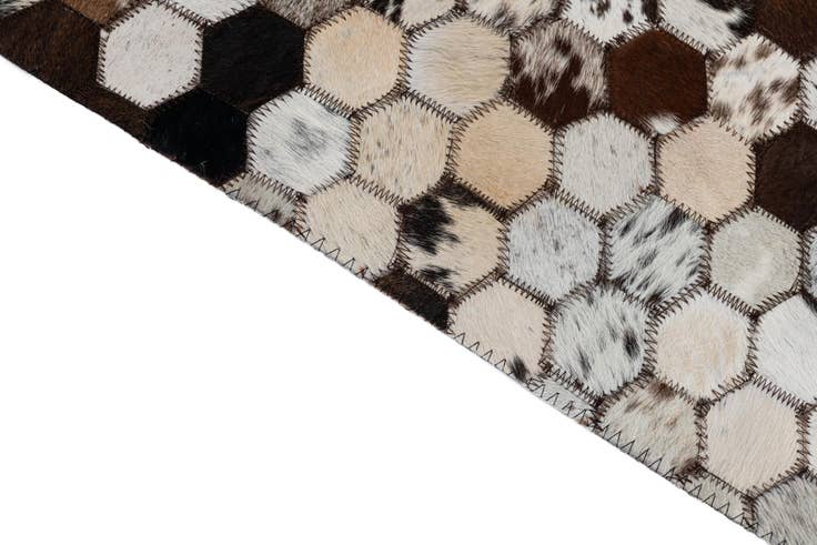 Detail image of 2' 1 x 3' Cowhide Leather Rug