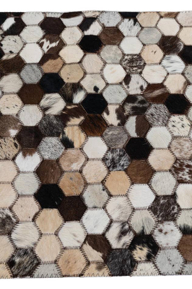 Detail image of 2' x 3' 1 Cowhide Leather Rug