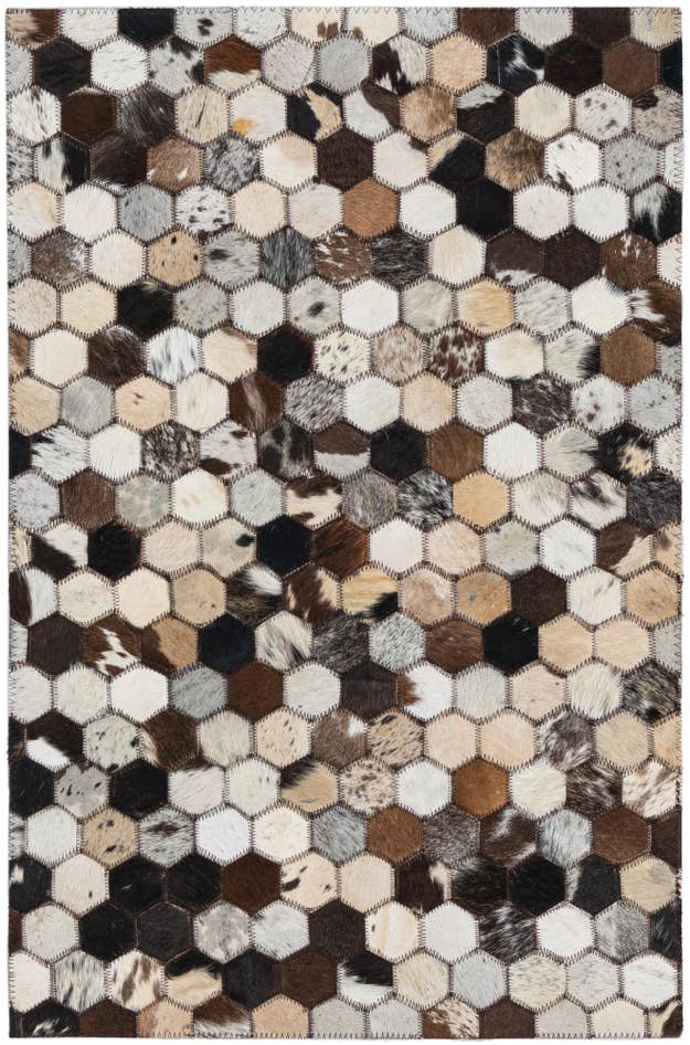Detail image of 2' x 3' 1 Cowhide Leather Rug
