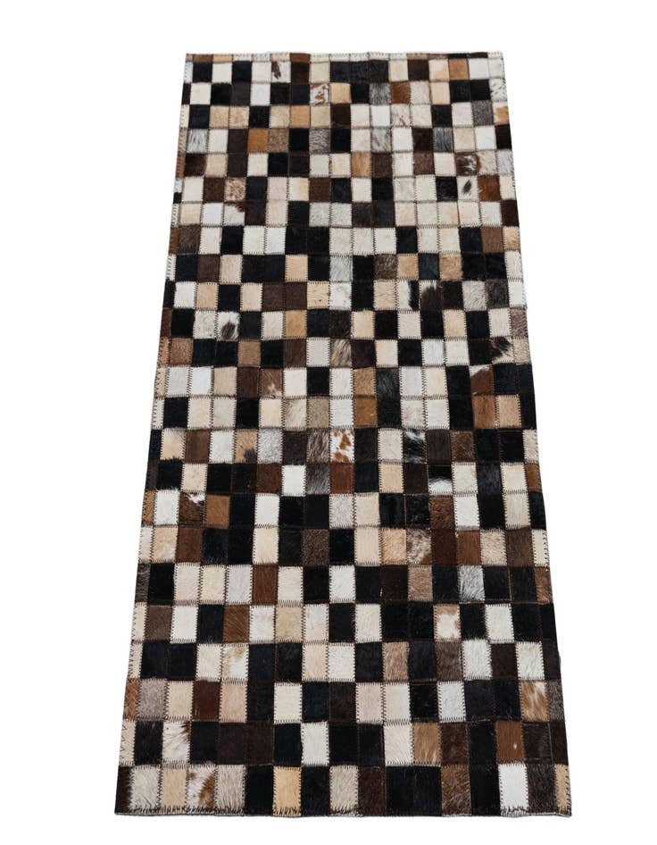 Detail image of 2' x 3' Cowhide Leather Rug