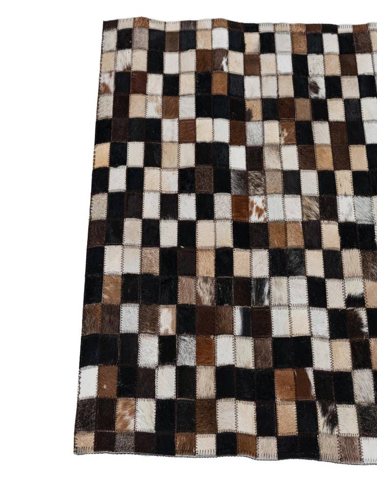 Detail image of 2' x 3' Cowhide Leather Rug