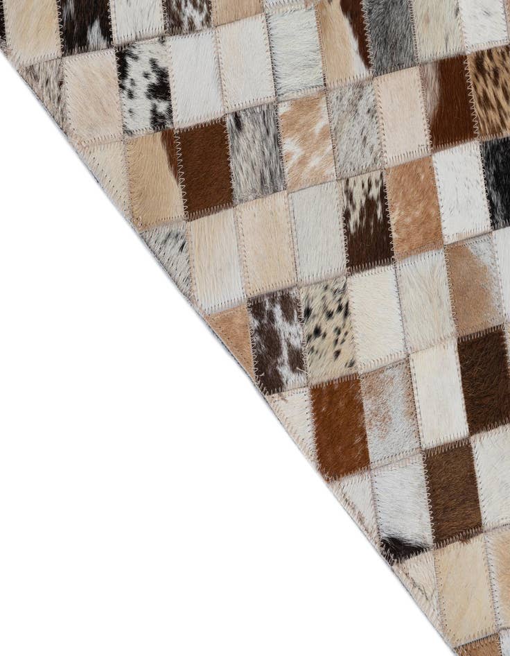 Detail image of 2' x 3' Cowhide Leather Rug