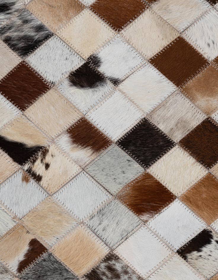 Detail image of 2' x 3' Cowhide Leather Rug