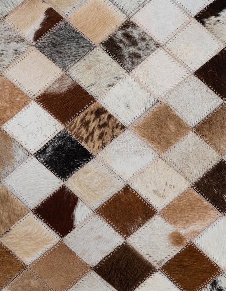 Detail image of 2' x 3' Cowhide Leather Rug