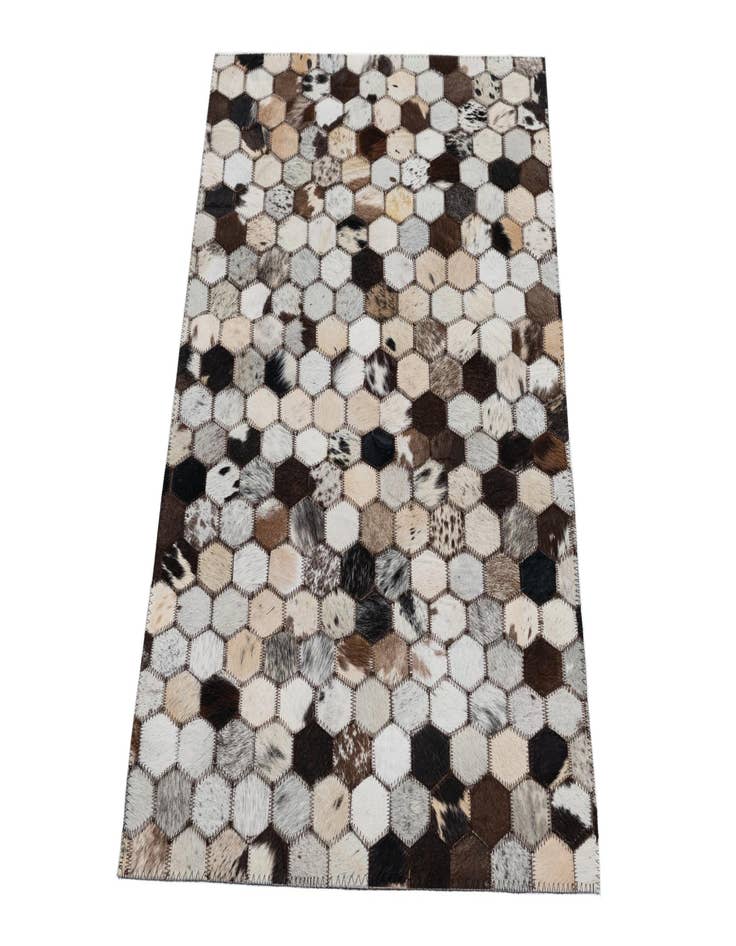 Detail image of 2' x 3' 1 Cowhide Leather Rug