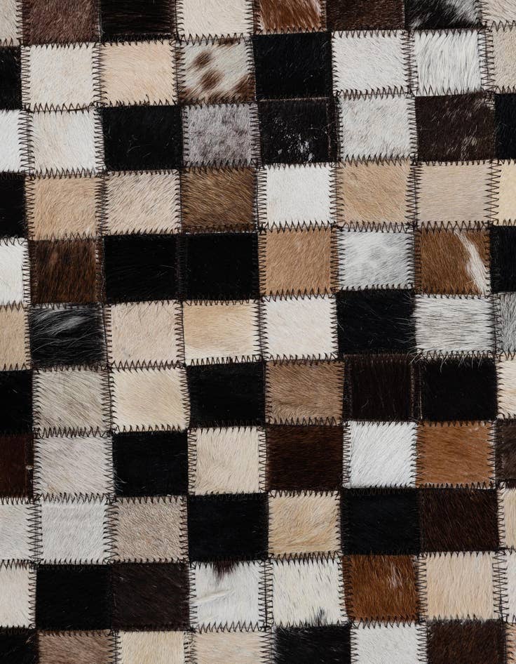 Detail image of 2' x 3' 1 Cowhide Leather Rug