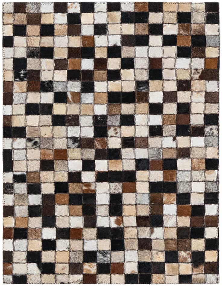 Detail image of 2' x 3' 1 Cowhide Leather Rug