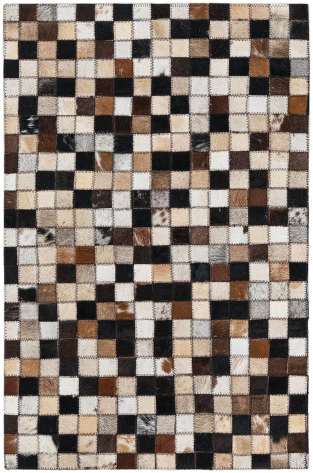 Detail image of 2' x 3' 1 Cowhide Leather Rug