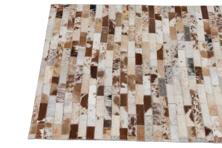 2' x 3' Cowhide Leather Rug