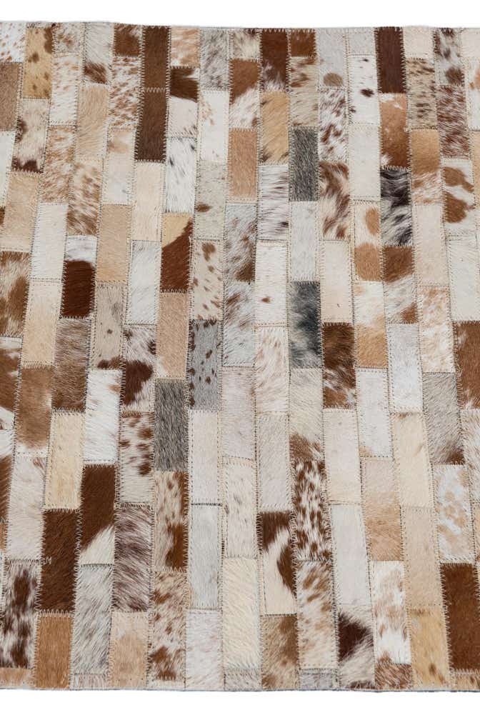 2' x 3' Cowhide Leather Rug