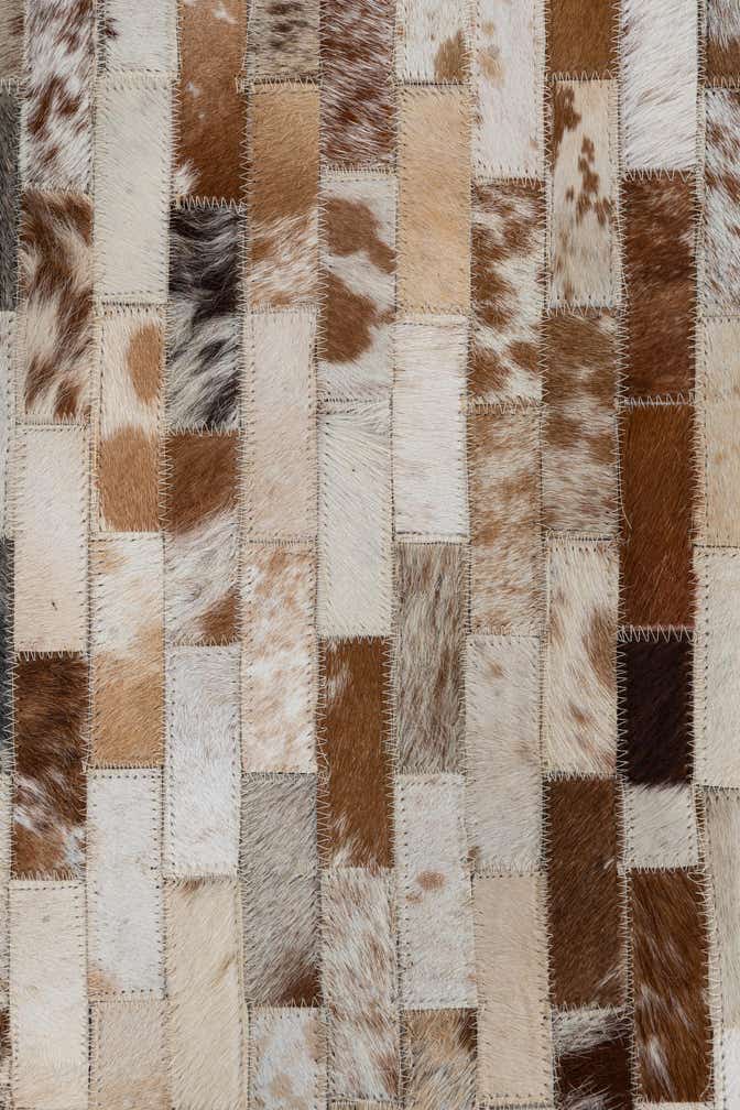 2' x 3' Cowhide Leather Rug